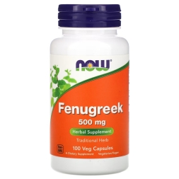 Общее укрепление организма NOW Fenugreek 500 mg   (100 vcaps)